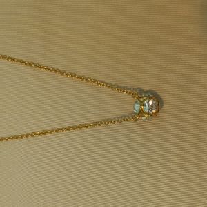 Kate Spade rose tone crystal necklace